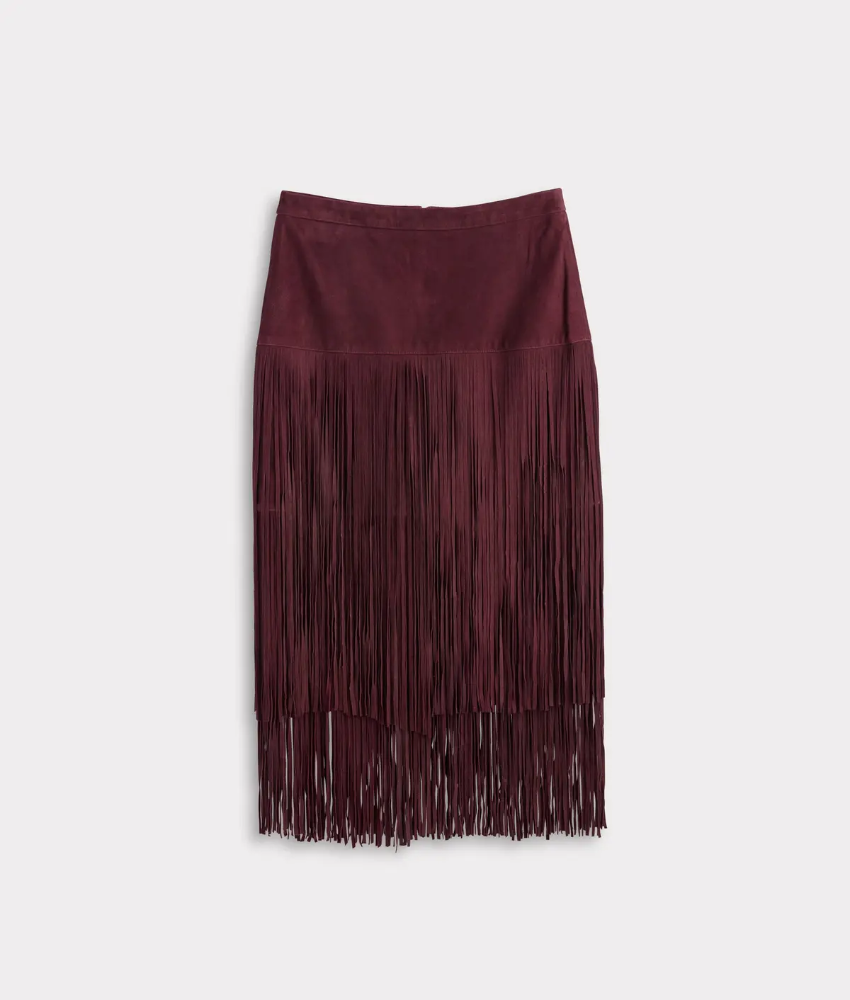 Rhiannon Fringe Skirt :: Black Cherry 1