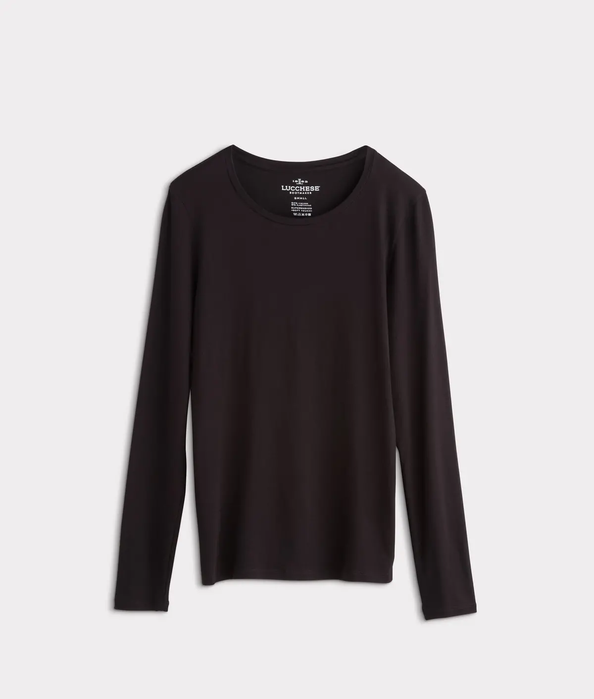 Long Sleeve Soft Touch Tee :: Black 1