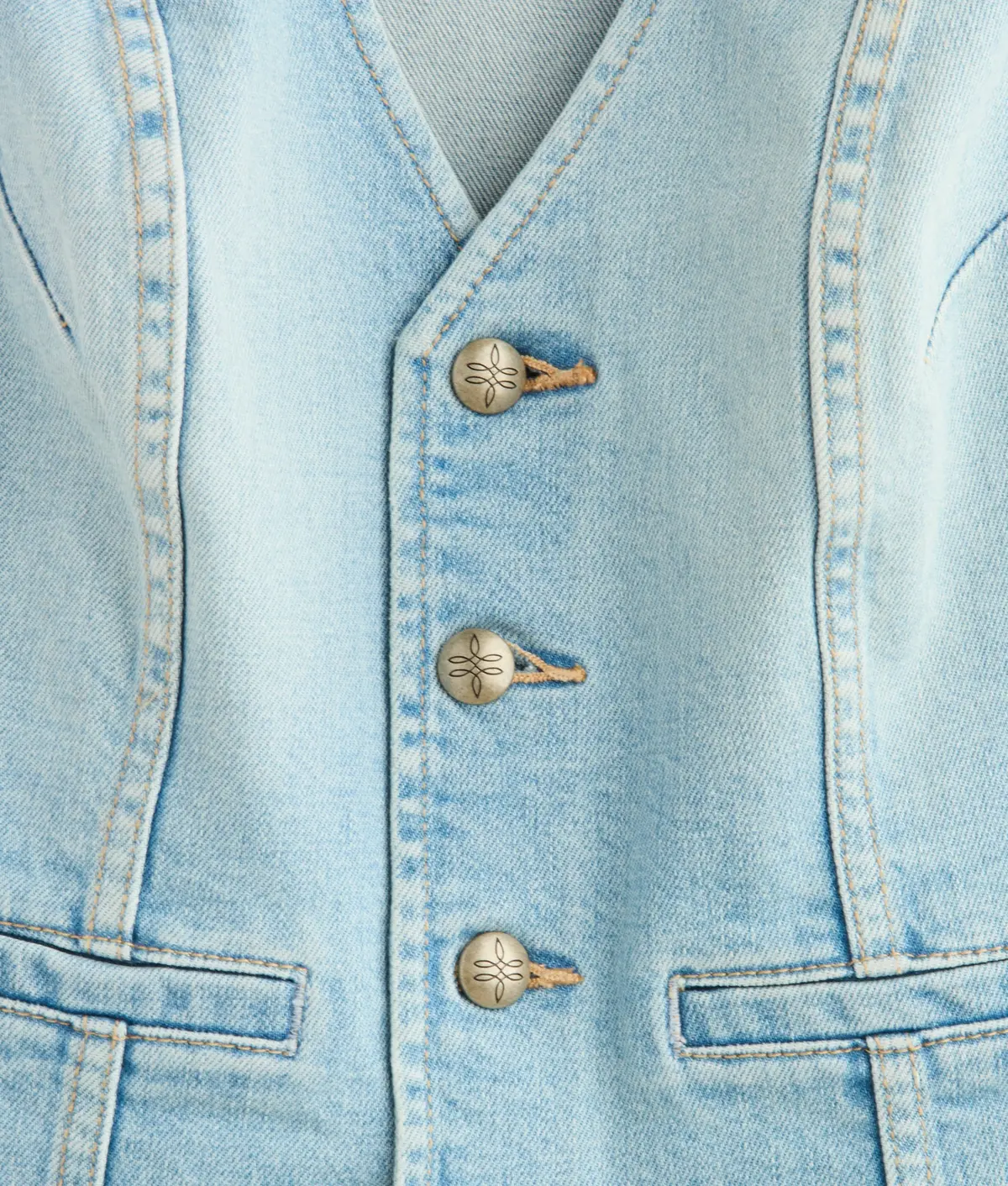 Riley Denim Vest :: Desert Sky Blue 5