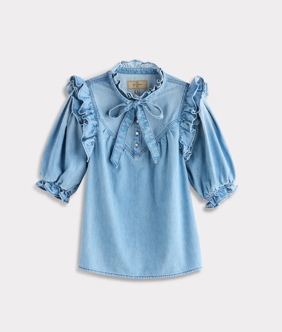 Corlee Denim Blouse :: Blue Bird 1