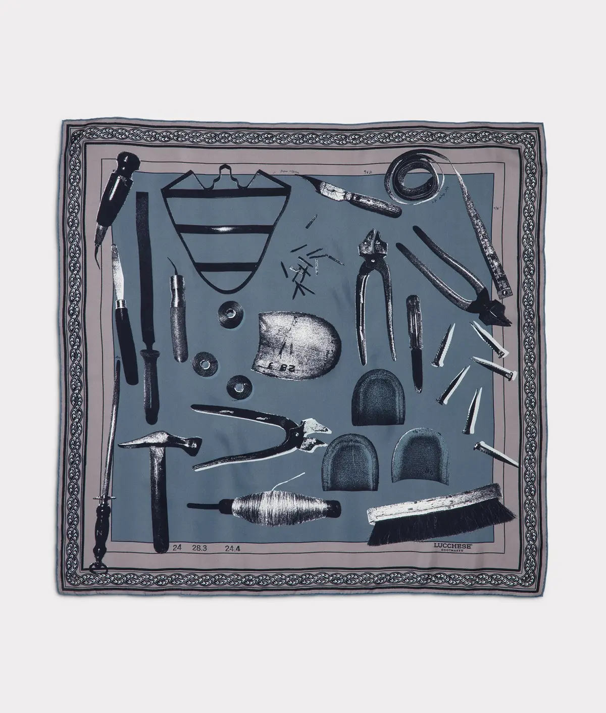 Tools Of The Trade Silk Scarf :: Periwinkle 1