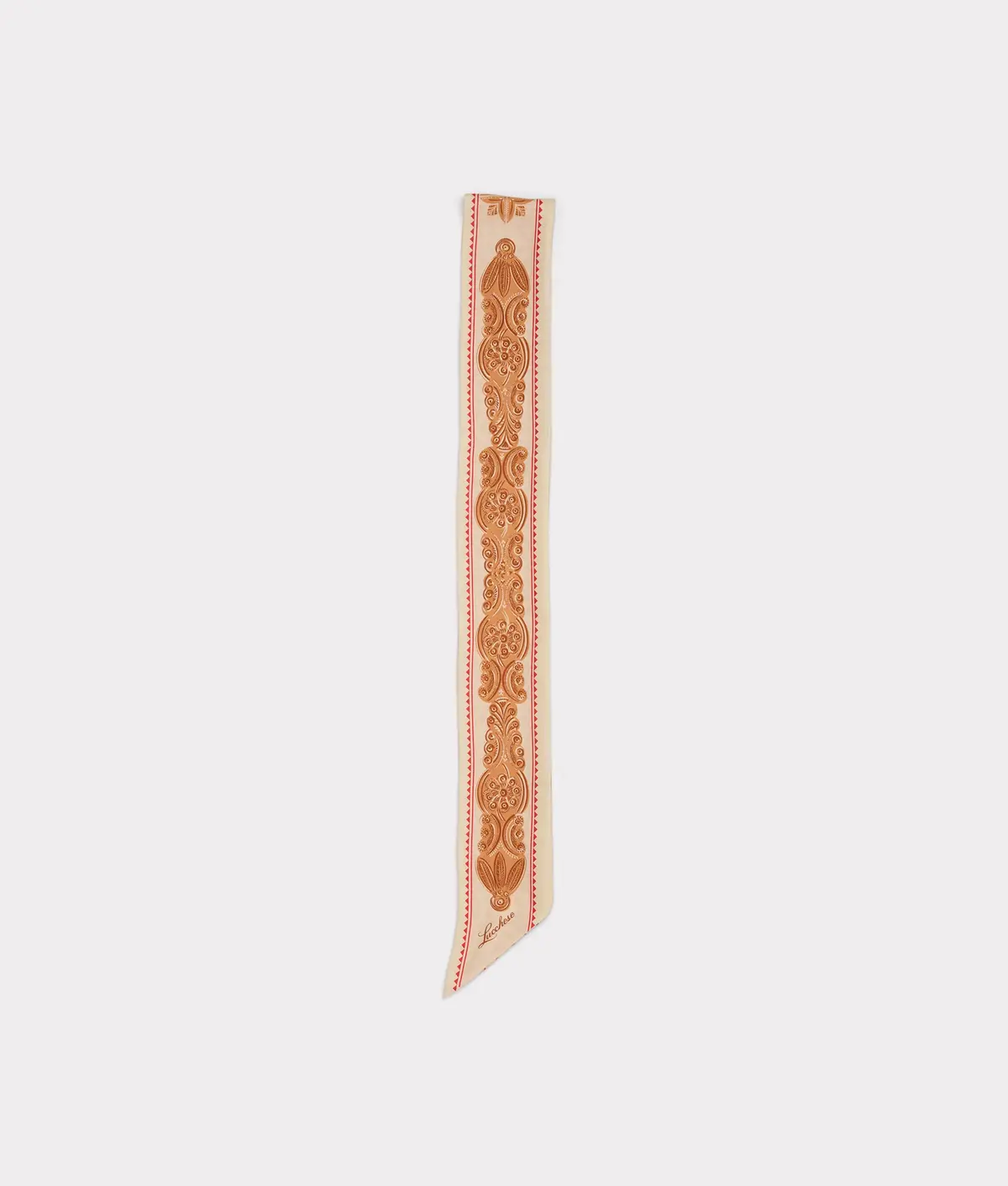 Scroll Silk Twilly :: Blush 1