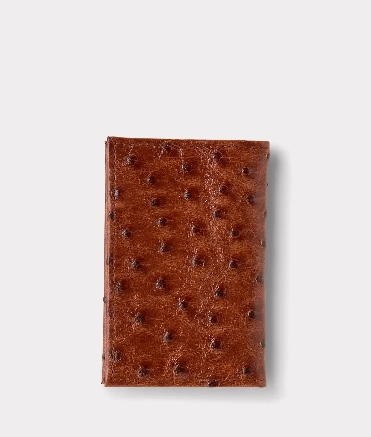 Bifold Wallet – Ostrich :: Cognac 2
