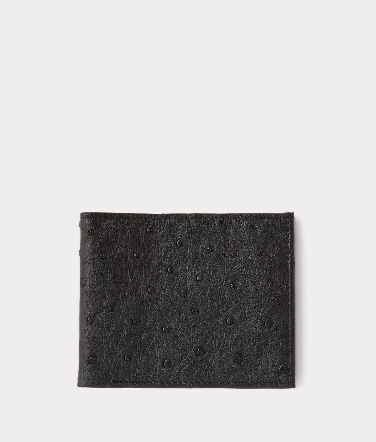 Hipster Wallet – Ostrich :: Black 1