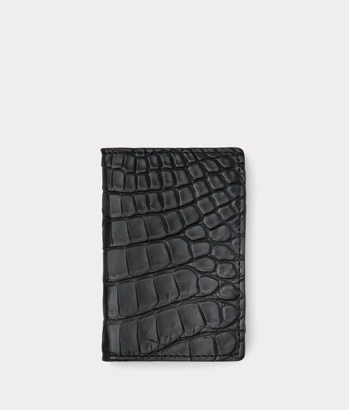 Bifold Wallet - American Alligator :: Black 1