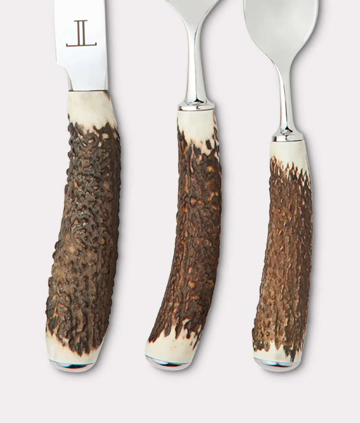 Stag Horn Flatware - 5 Piece Place Setting :: Silver 2