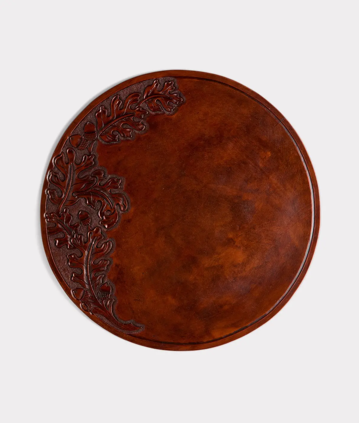 Hand-Tooled Placemats - Set Of Two :: Brown 1