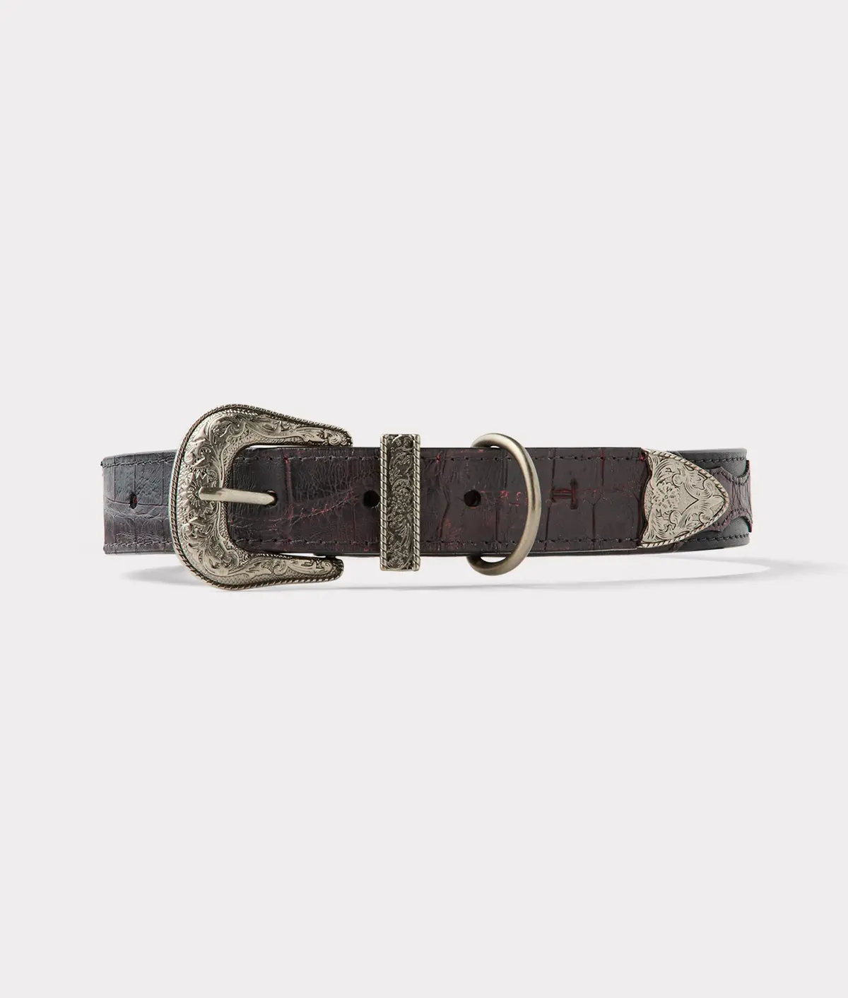 Exotic Dog Collar :: Black Cherry 1