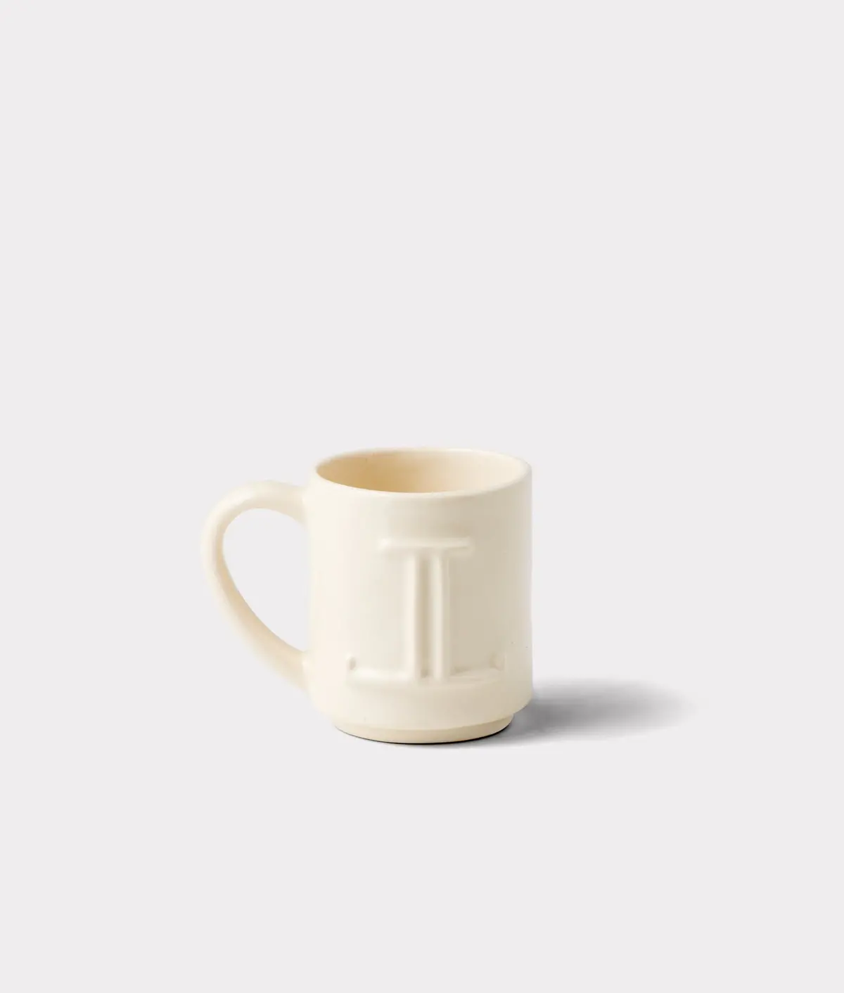 Mirrored L Mug :: Natural 1