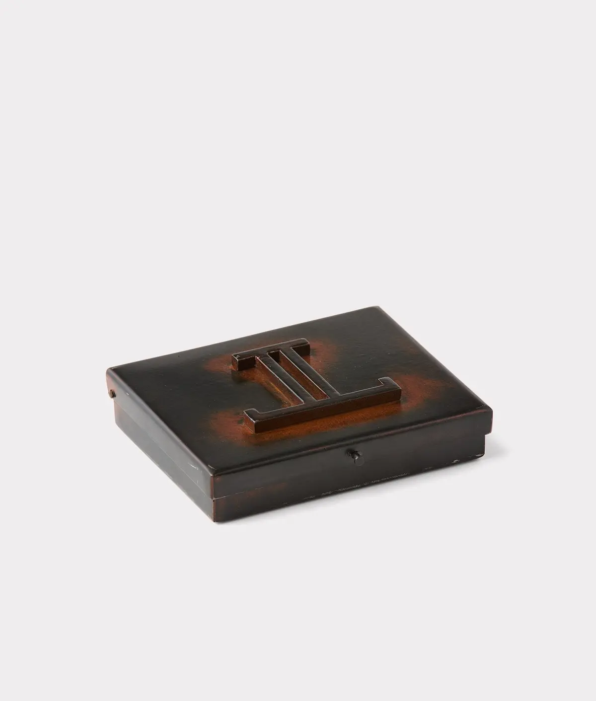 Mirrored L Playing Card Case :: Iron 1