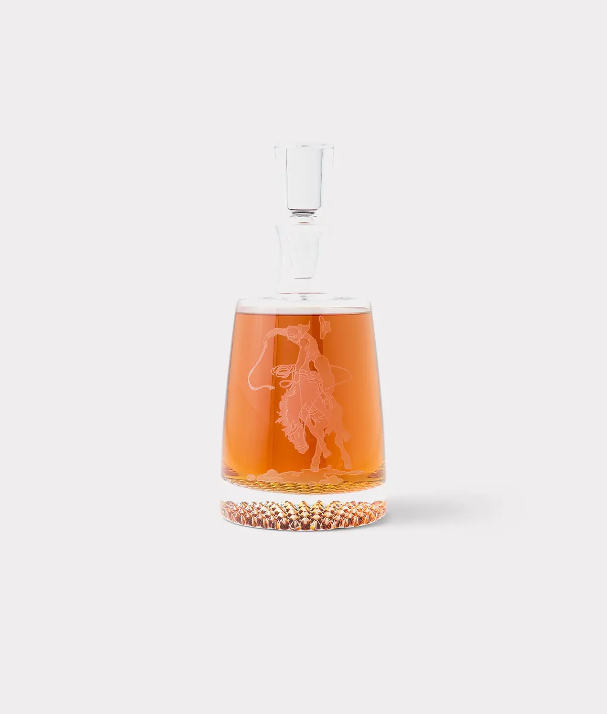 Saddle Bronc Decanter :: Crystal 1