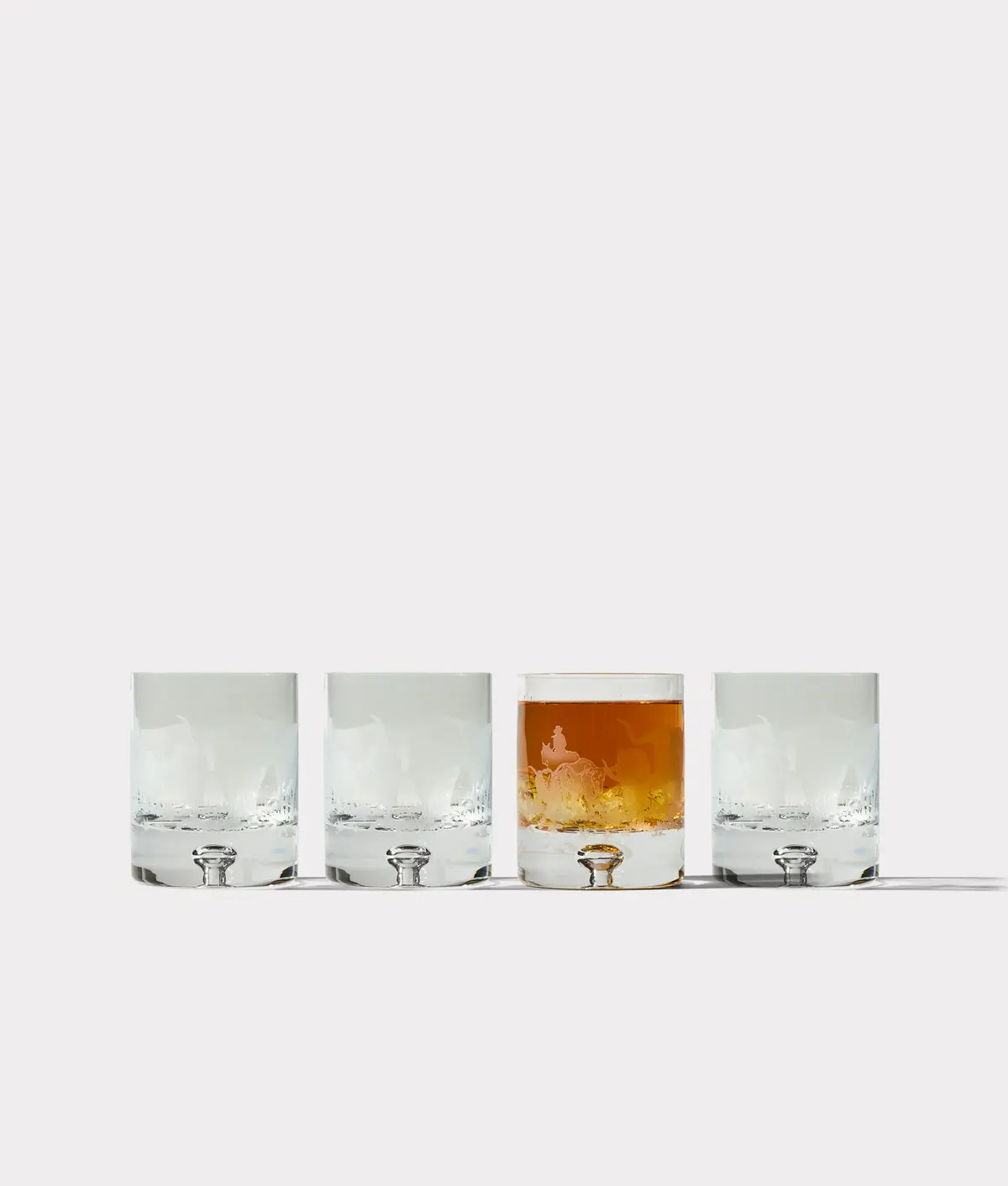 Stampede Whiskey Glasses - Set Of Four :: Crystal 1