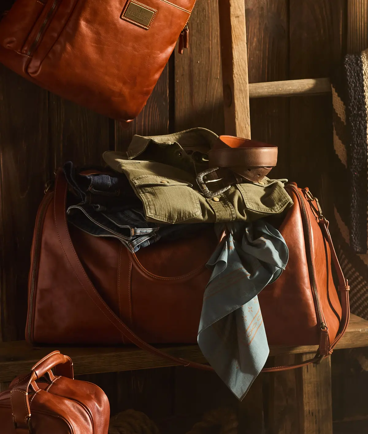 Cosimo Garment Duffle :: Cognac 2