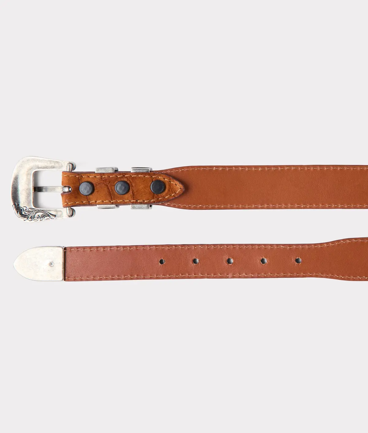 Women's Sueded Caiman :: Cognac 3