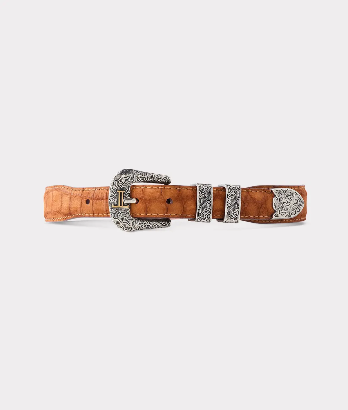 Women's Sueded Caiman :: Cognac 1