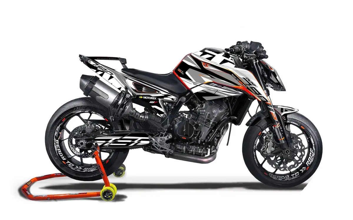 Ktm 790/890 Duke Graphics - "Legacy" (White) 1