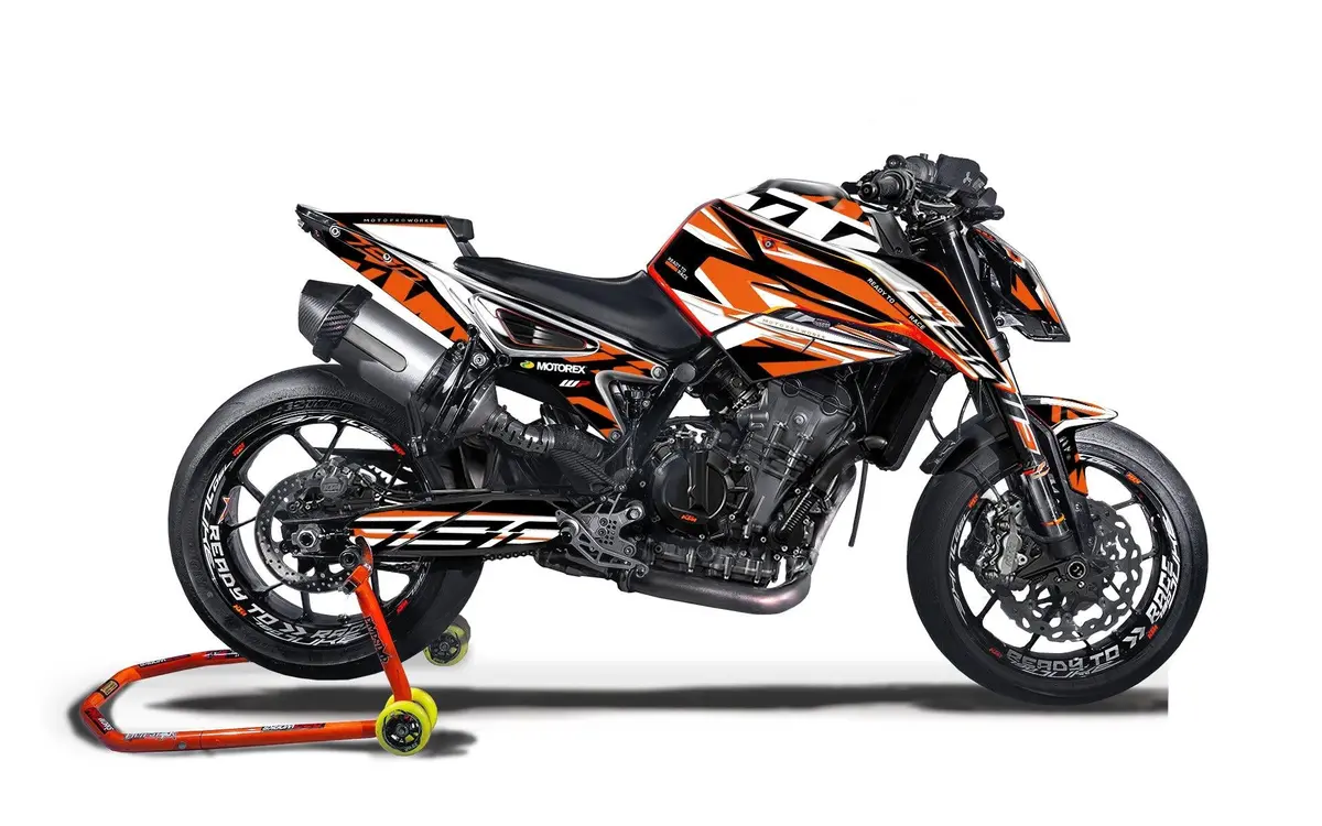 Ktm 790/890 Duke Graphics - "Legacy" (Black/Orange) 1