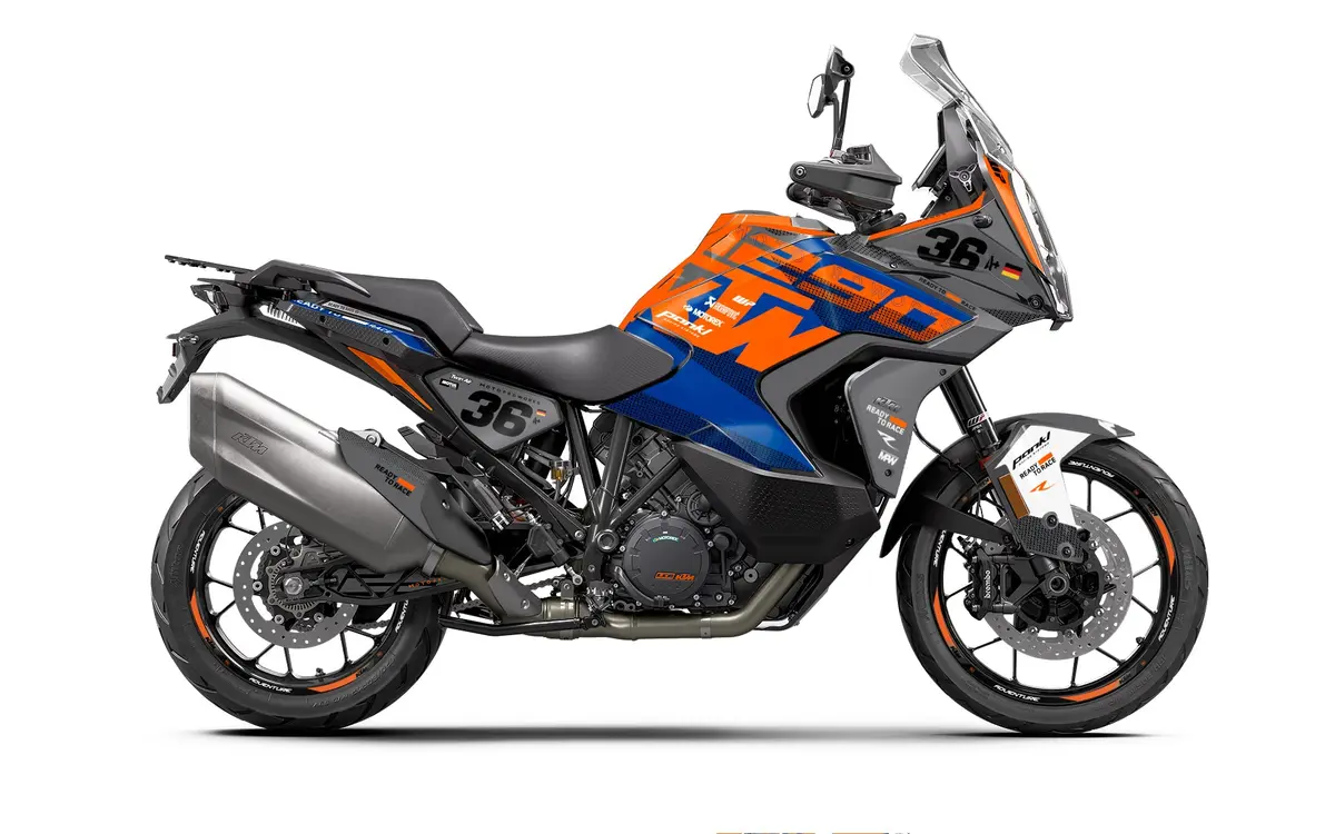 Ktm 1290 Super Adventure Graphics - "Frontier" (Blue/Grey) 1