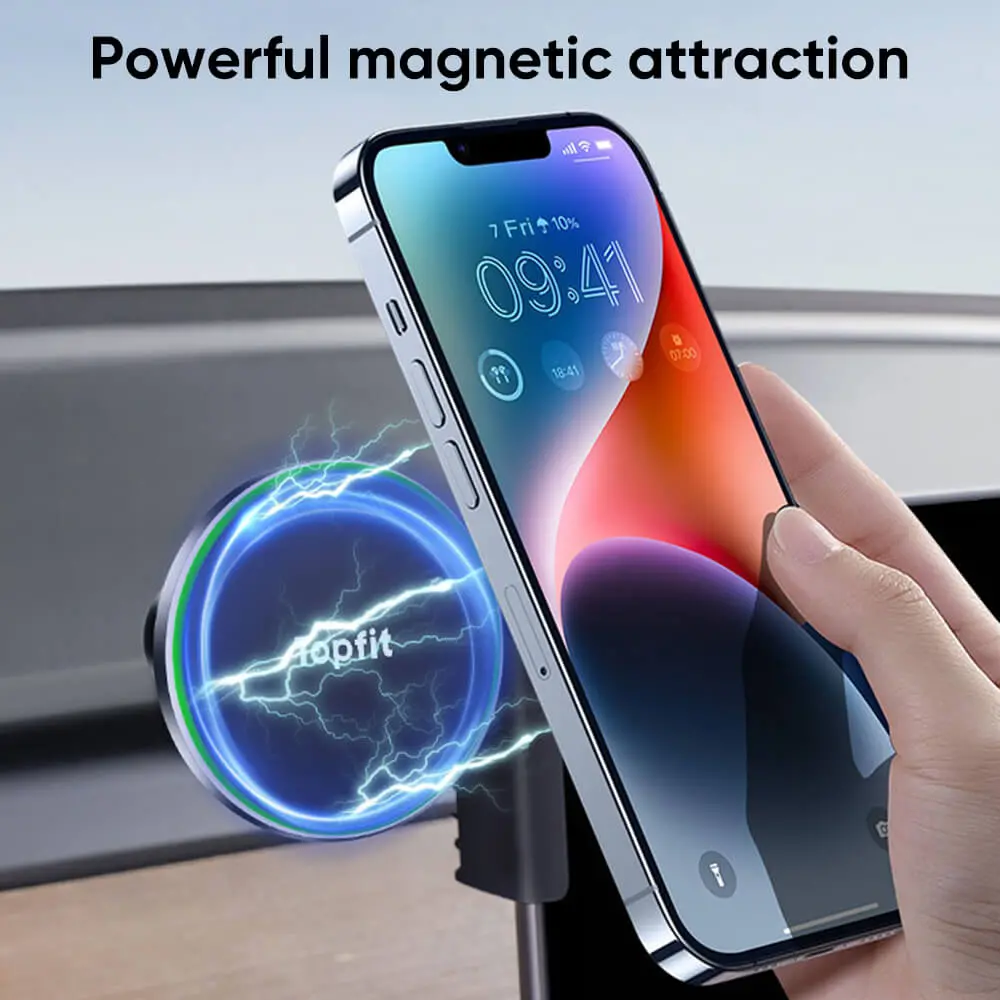 Dual 360° Rotating Magnetic Phone Holder With Wireless Charging Function 1