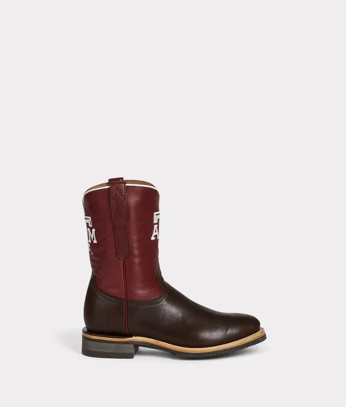 Men's A&M Roper Barn Boot :: Chocolate 1