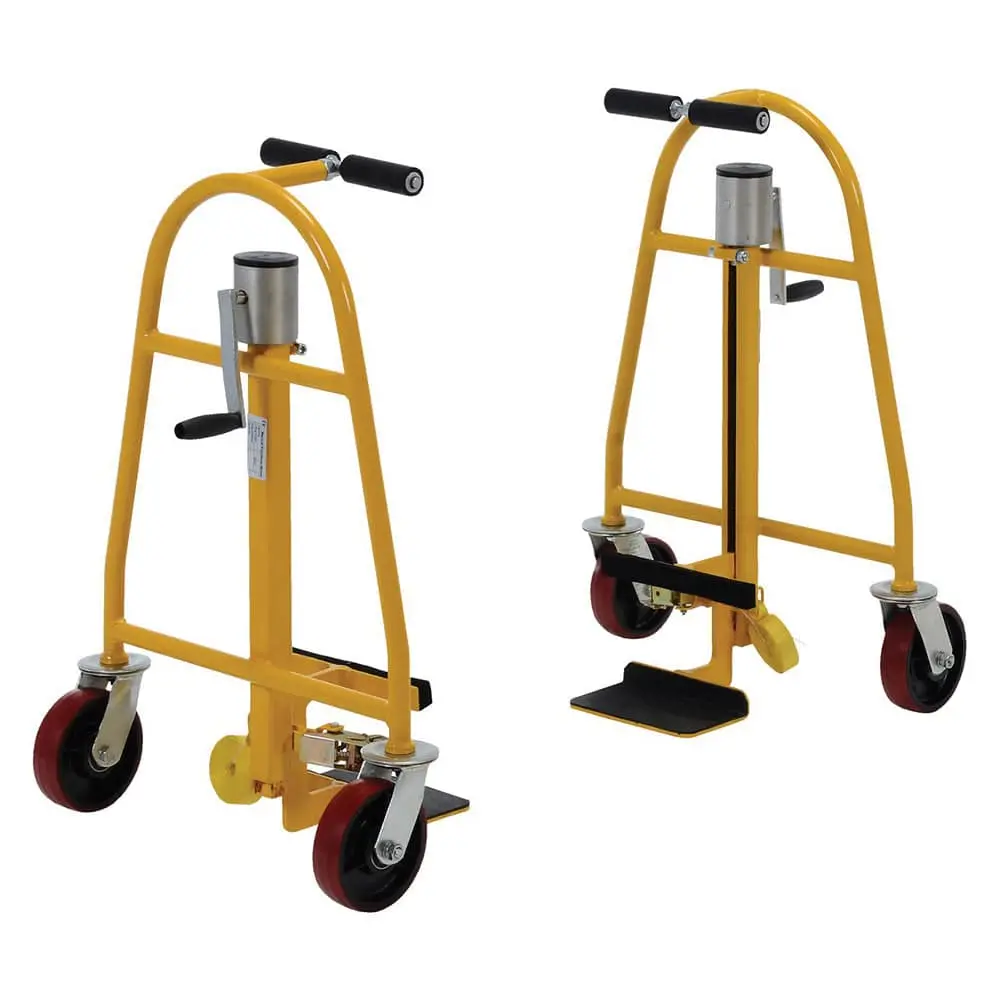 Steel Machinery/Vending Machine Lifts - 16 In X 30 In X 31 In - 1300 Lbs Capacity - Yellow 1