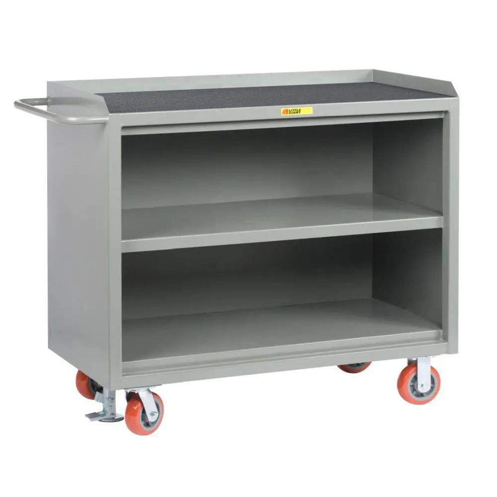 48" Wide Mobile Bench Cabinet W/ 3 Shelves (Non-Slip Vinyl Top) 1