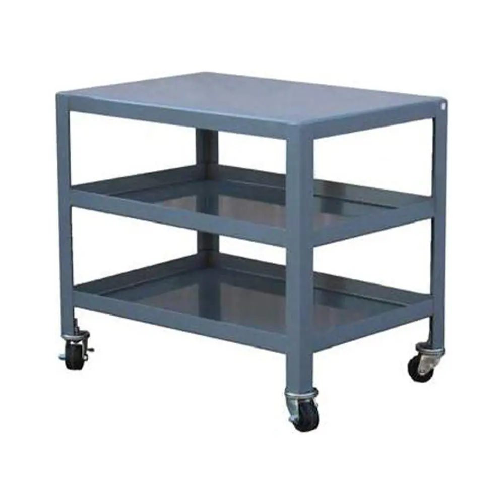 All-Steel Multi-Shelf Machine Table – 3000 lb Support, Robust Work Surface Design - Image 2