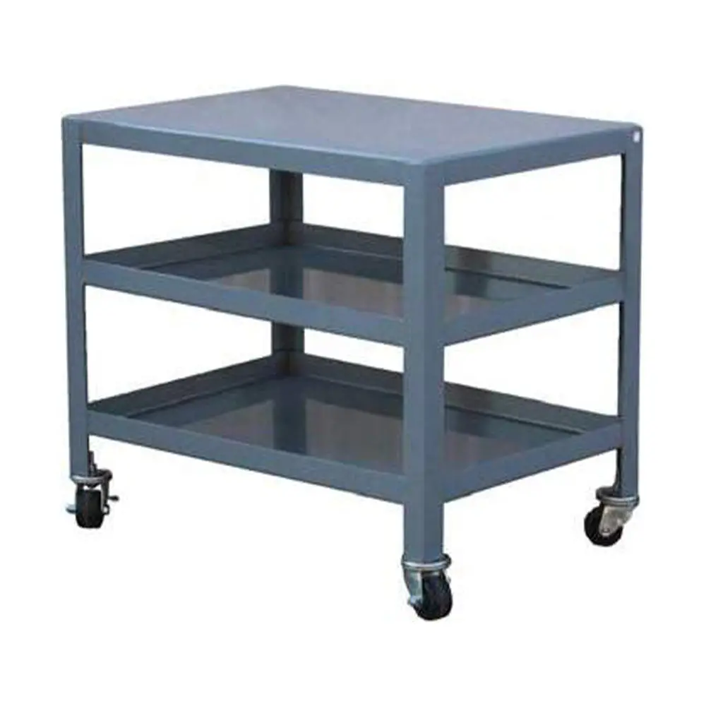 Sturdy Mobile Machine Table - Up To 3000 Lbs, 2 Or 3 Steel Shelves 1