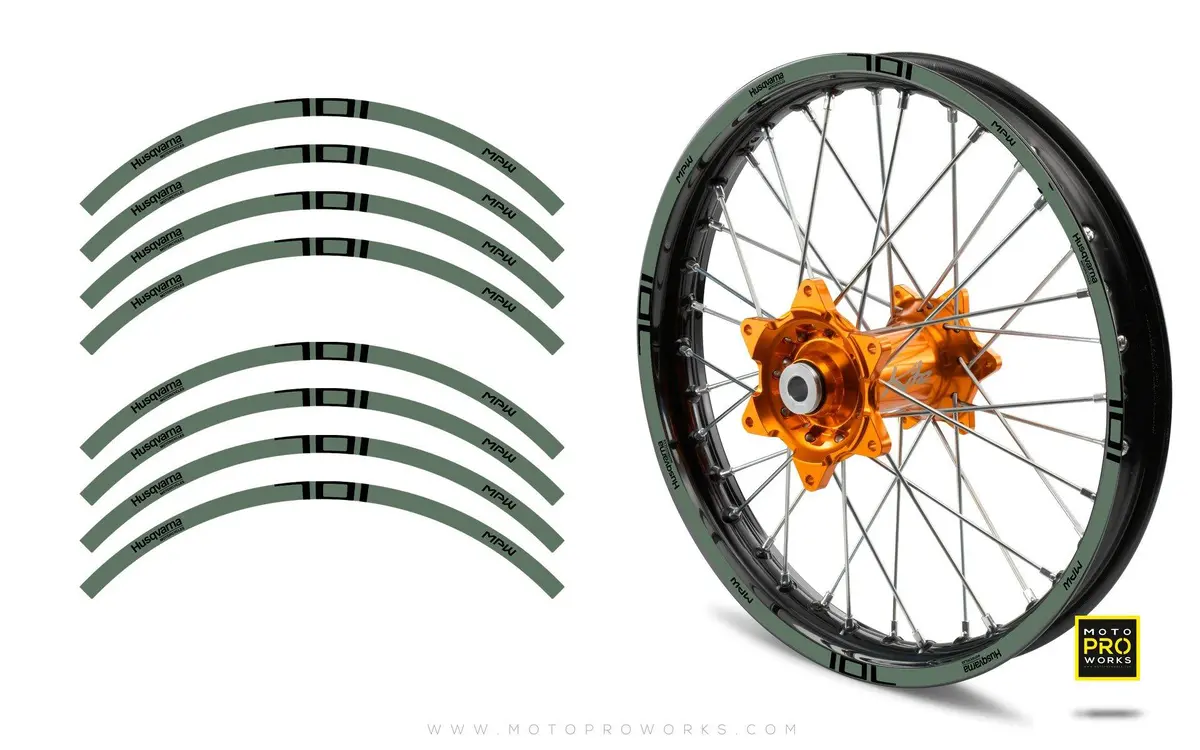 Rim Stripes - "Power" Husqvarna (Moss) 1