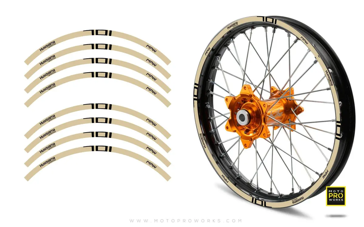 Rim Stripes - "Power" Husqvarna (Sand) 1