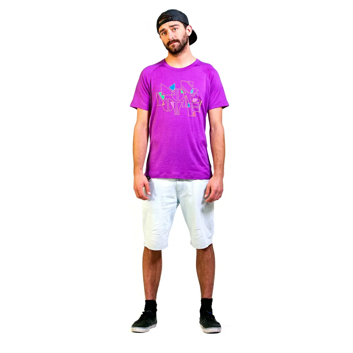 Mons Royale Raglan Tee - Purple 1