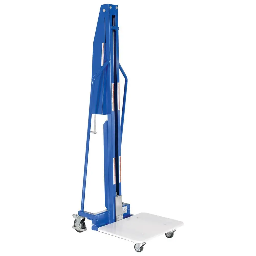 Steel Manual Work Position - 32 In X 24 In X 75 In - 440 Lbs Capacity - Blue 1