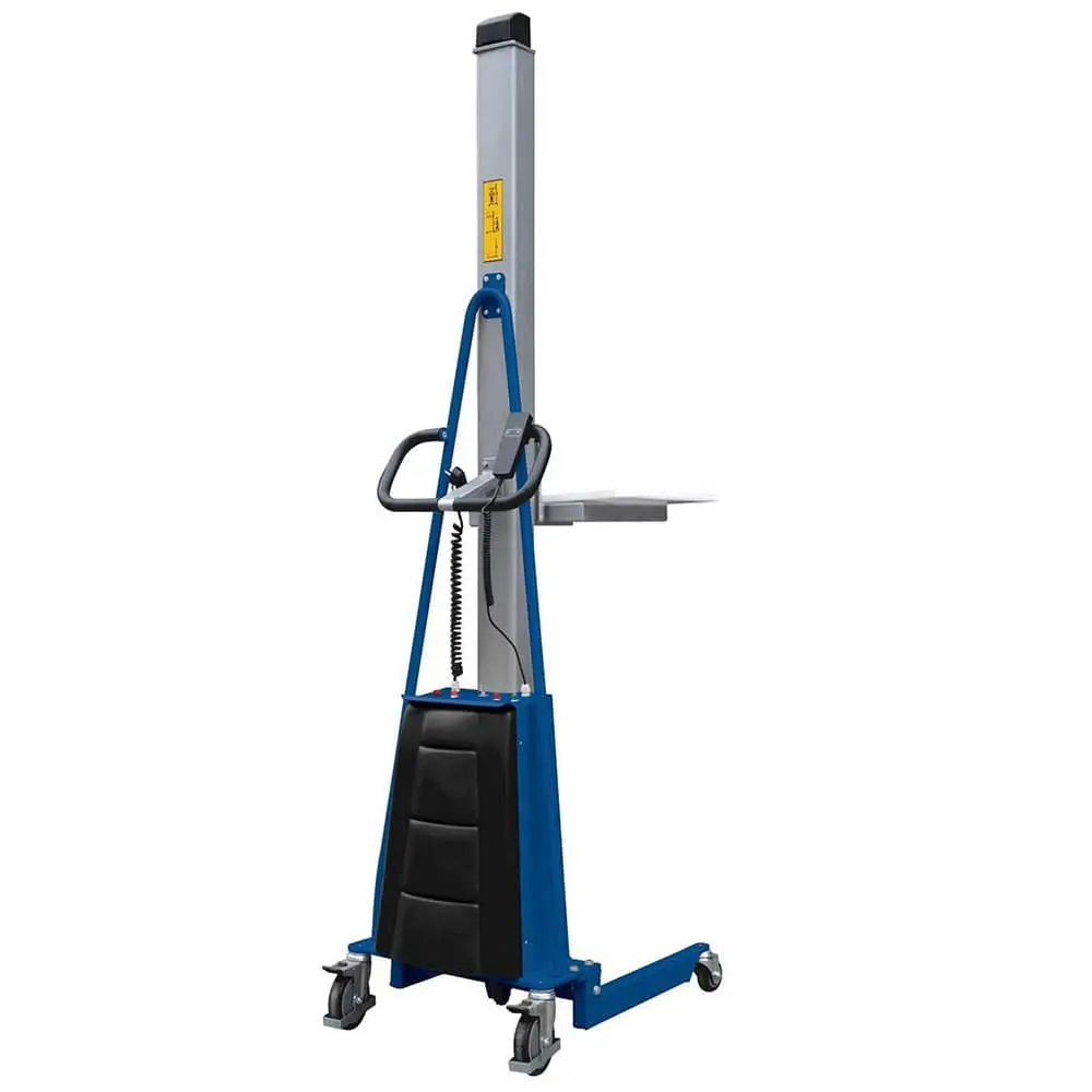 Steel Dc Powered Work Position - 36 In X 24 In X 80 In - 550 Lbs Capacity - Blue 1