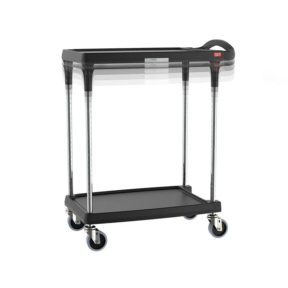 Metro - Mycart Plus Series 2- And 3-Shelf Height-Adjustable Utility Cart 1