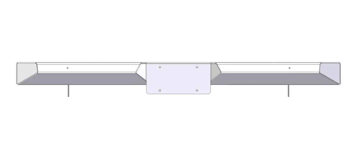 2001-2010 Chevy/Gmc 2500 Rear Plate Bumper / Mzb-C2-2A 1