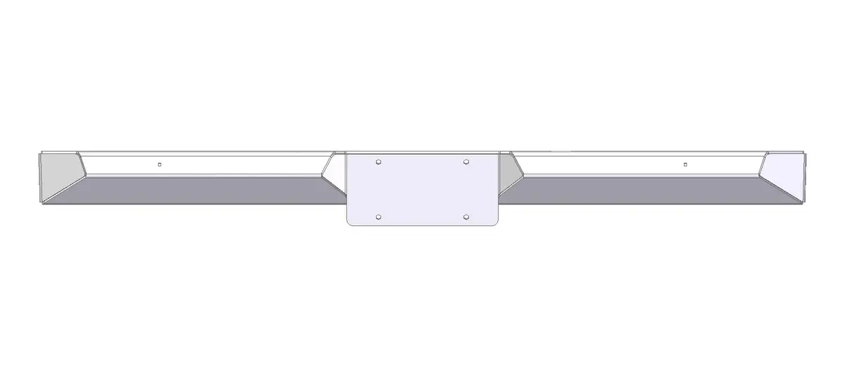 2011-2019 Chevy/Gmc 2500 Rear Plate Bumper / Mzb-C2-5A 1