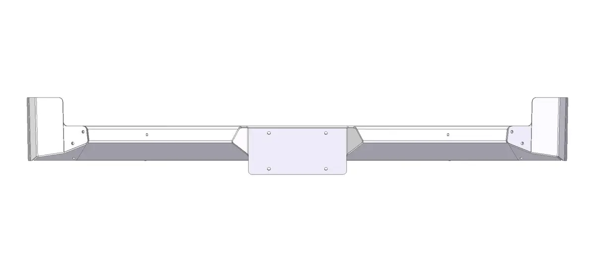 2016+ Toyota Tacoma Rear Plate Bumper / Mzb-T2-3A 2