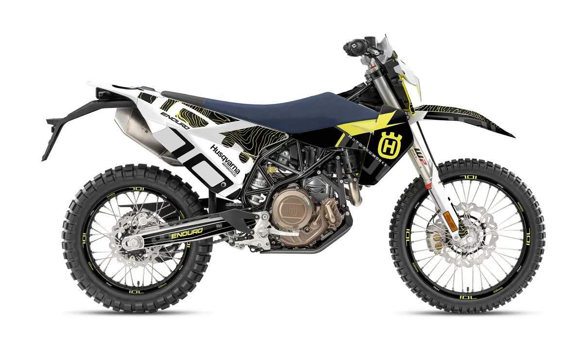Husqvarna 701 Enduro 2026 Graphics - "Monarch" (Yellow/Pattern) 1
