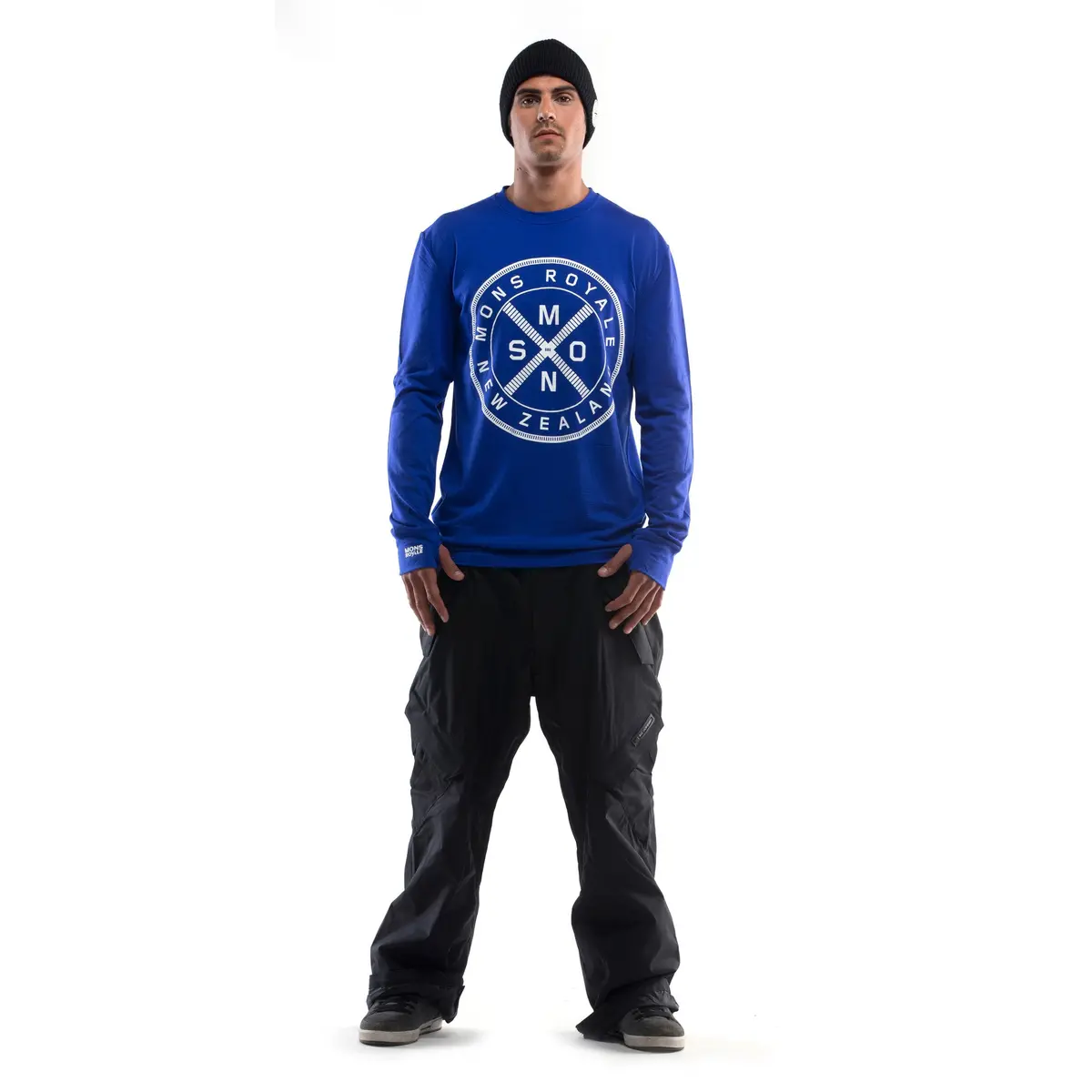 Mons Royale Original Long Sleeve - Blue 1