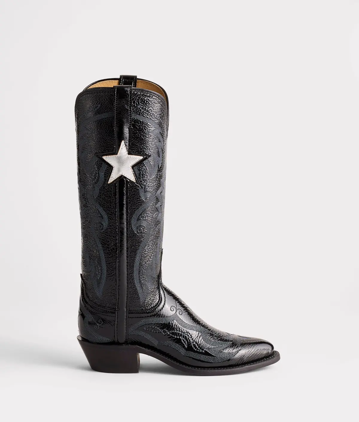 Gina :: Crinkle Patent Black 1