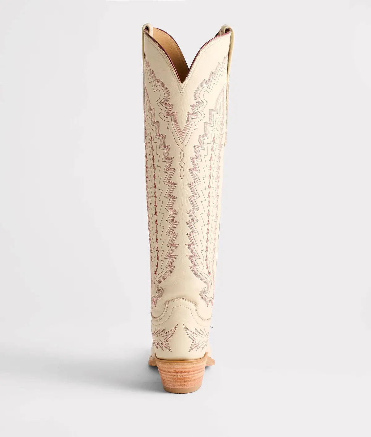Priscilla :: Glitz Cream W/ Maroon Stitching 5