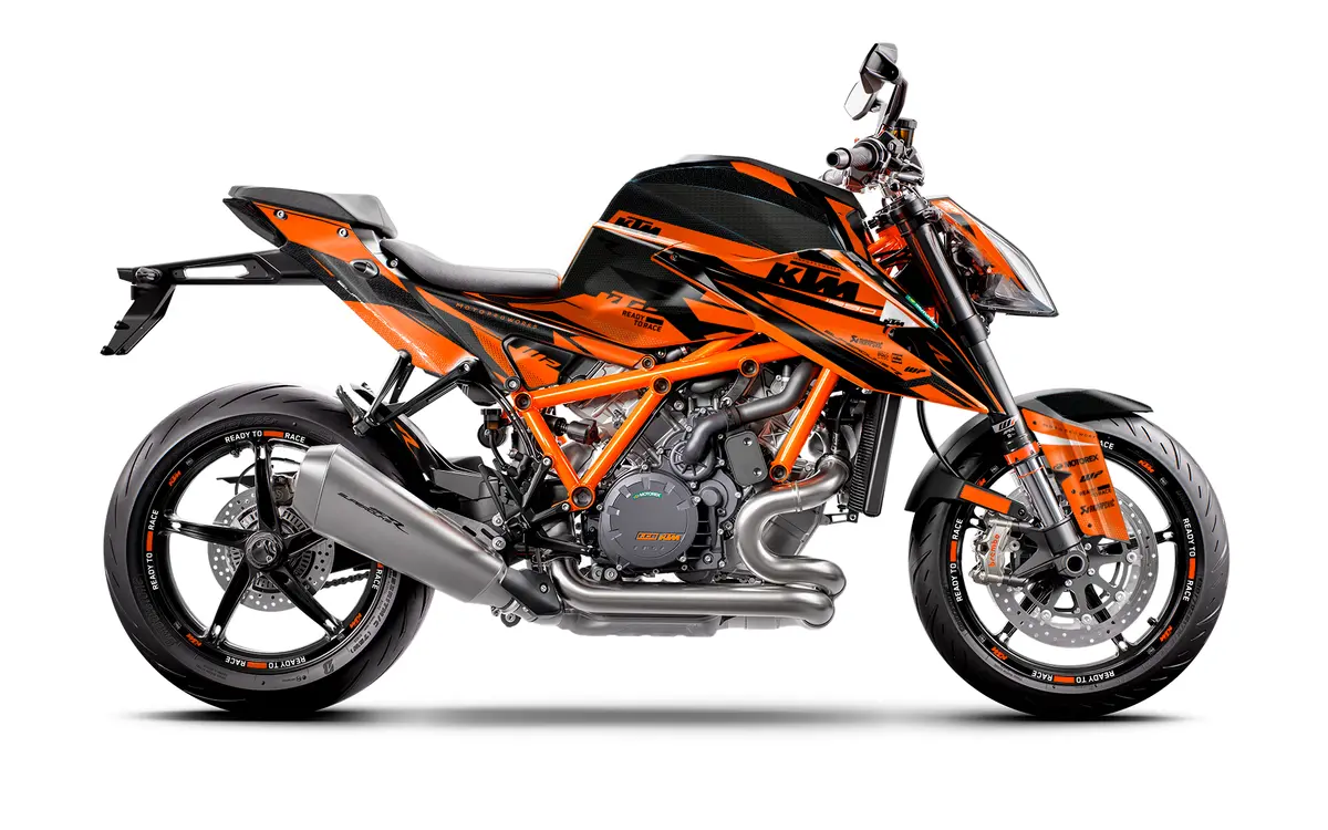 Ktm 1290 Super Duke R Graphics - "Nebula" (Orange) 1