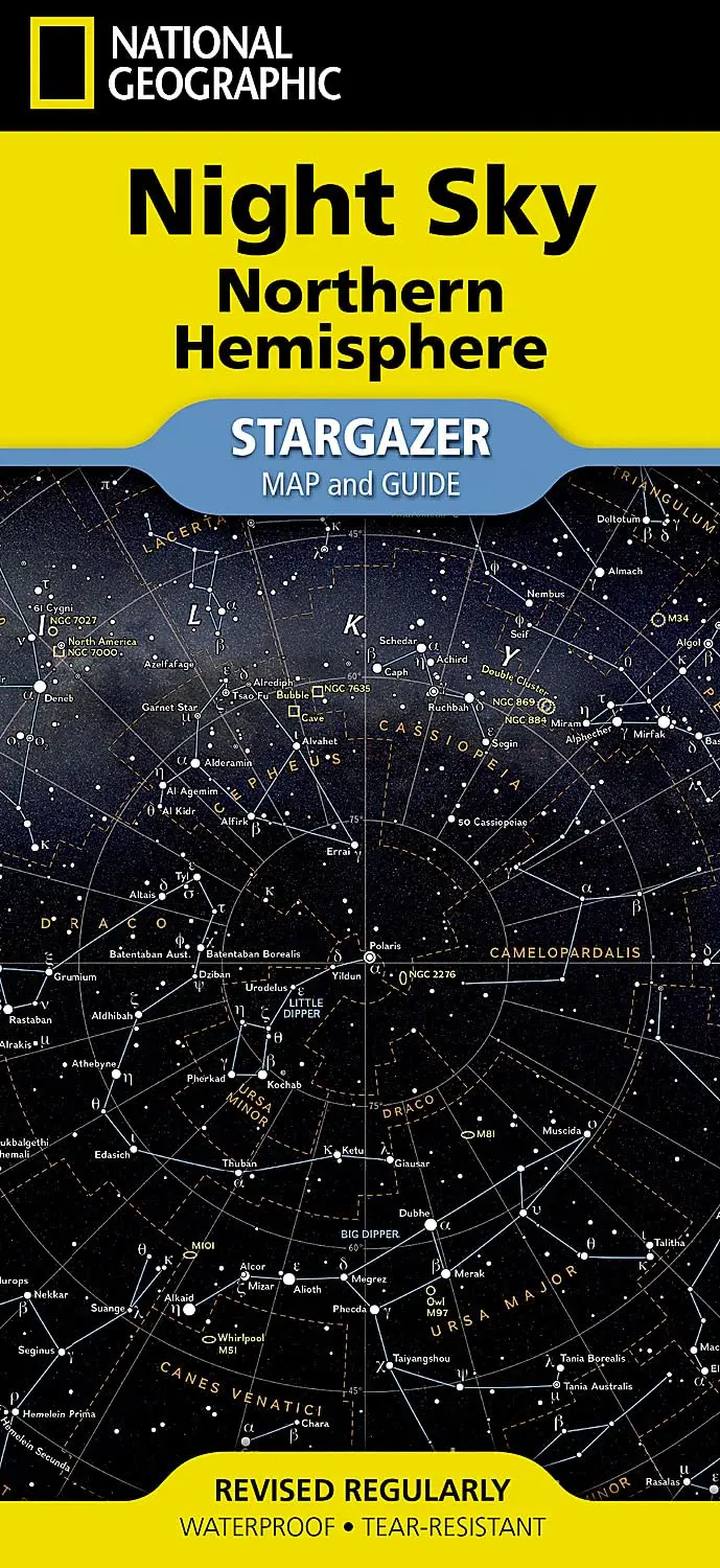 National Geographic Night Sky Northern Hemisphere Stargazer Map And Guide 1