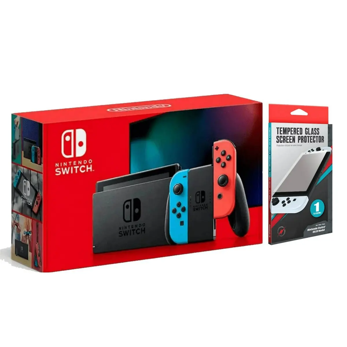 Consola Nintendo Switch V2 (32Gb) Azul Néon/ Vermelho Néon - Nova 1