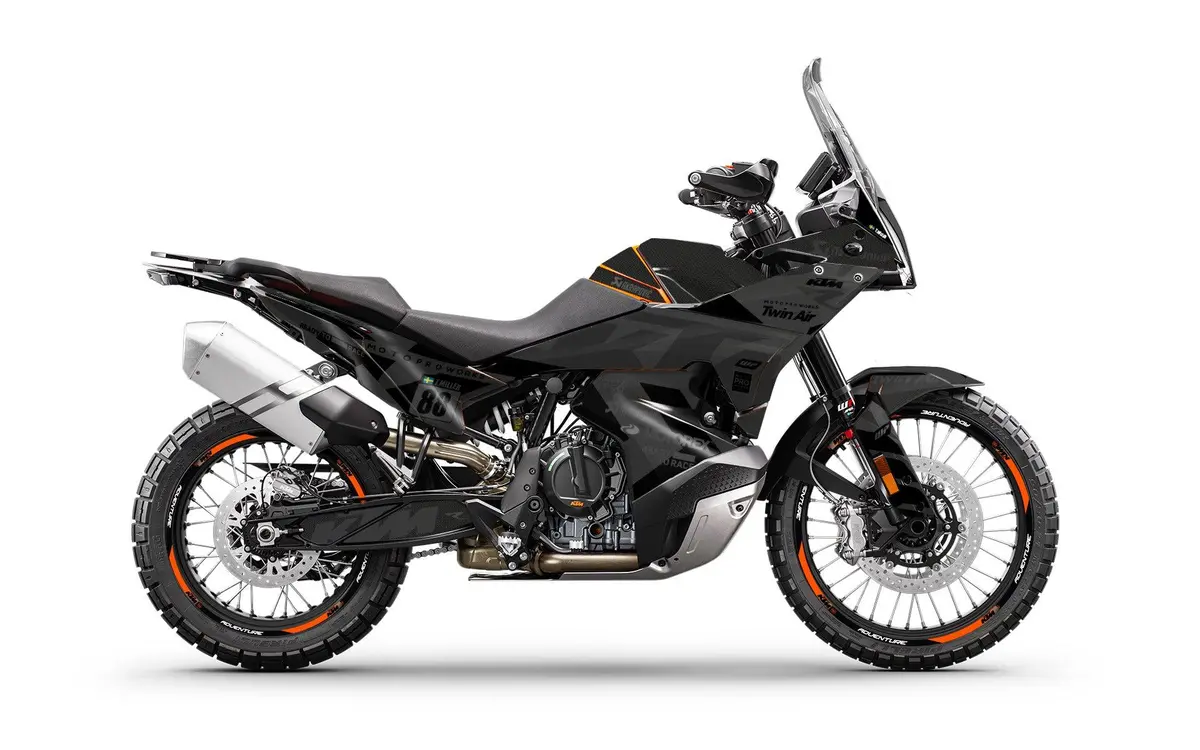 Ktm 790/890 Adventure R/S Graphics - "Nomadic" (Black) 1