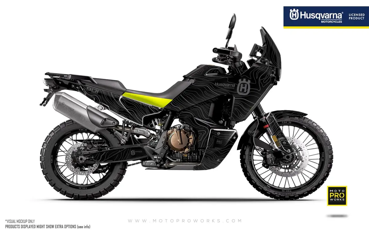 Husqvarna Norden 901 Graphics - "Topography" (Black) 1
