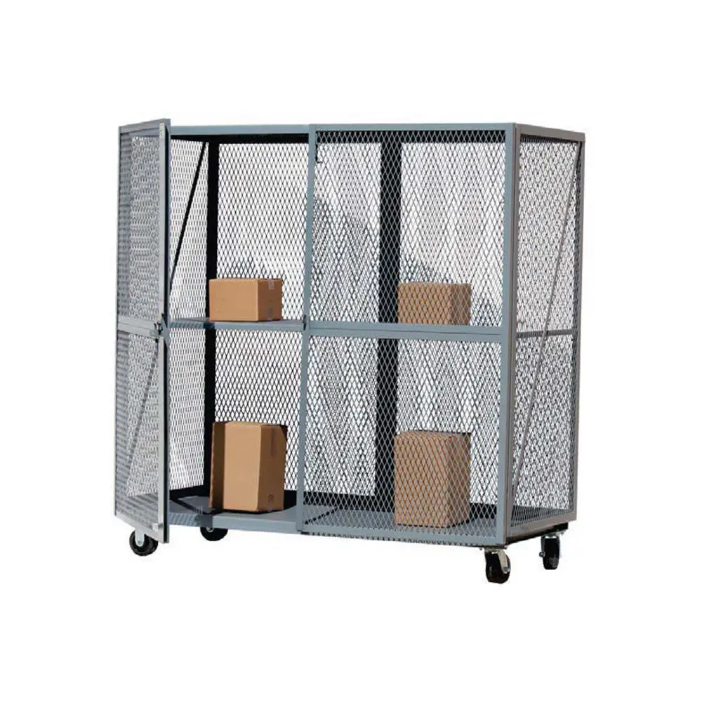 Open-Mesh Security Truck - 2400 Lbs Capacity, Customizable, Gray 1