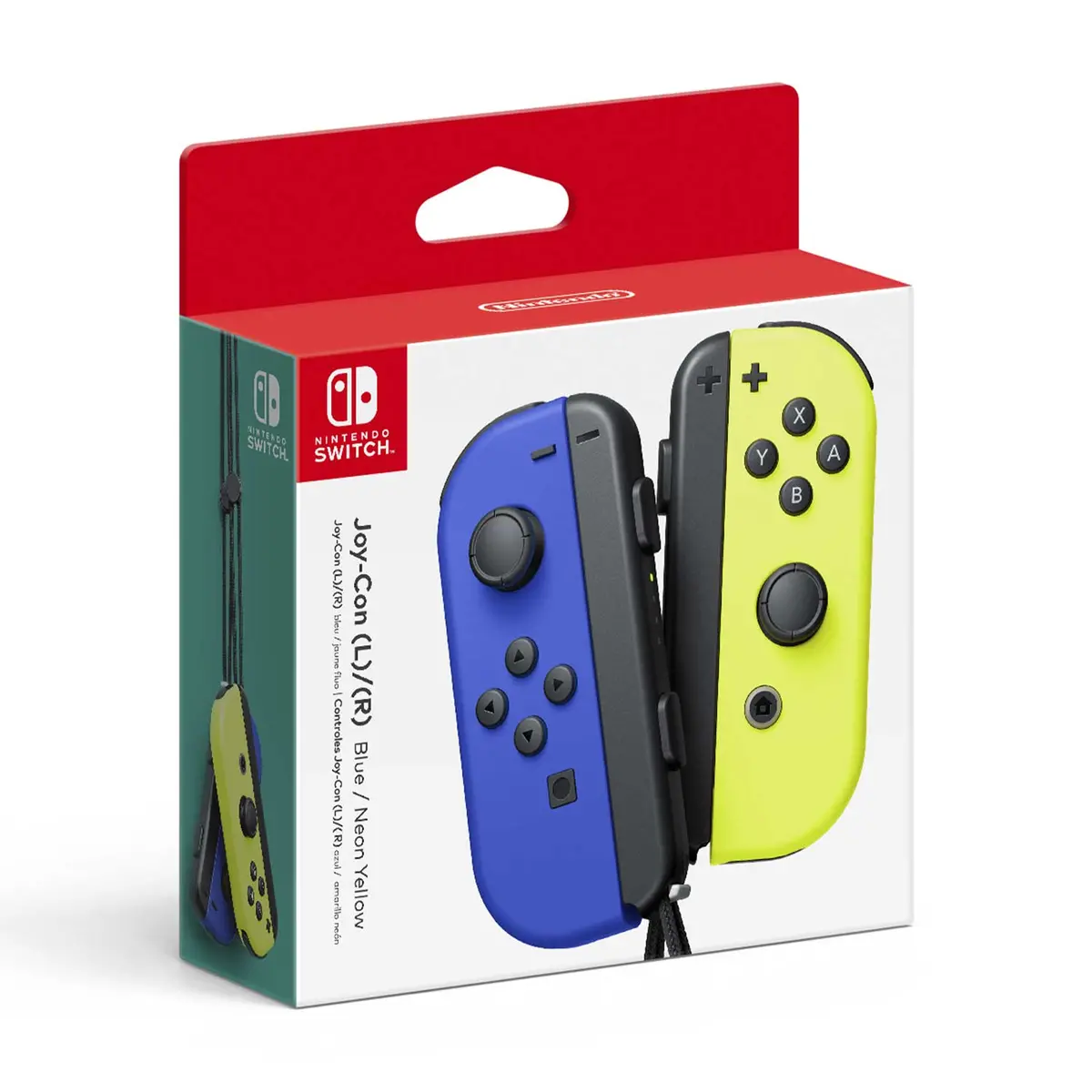 Comando Joy-Con Azul  / Amarelo  Neon - Novo - Nintendo Switch 1