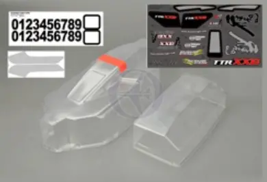 Clr Body W/Decal, Pd9198 1