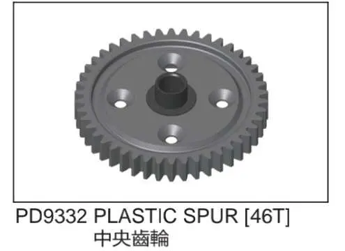 Thunder Tiger Bushmaster Parts 46T Plastic Spur Gear Pd9332 1